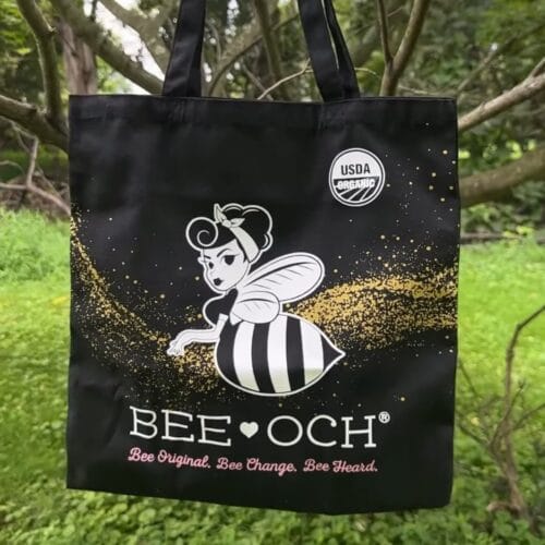 BEE-OCH XL Reusable Canvas Tote Bag
